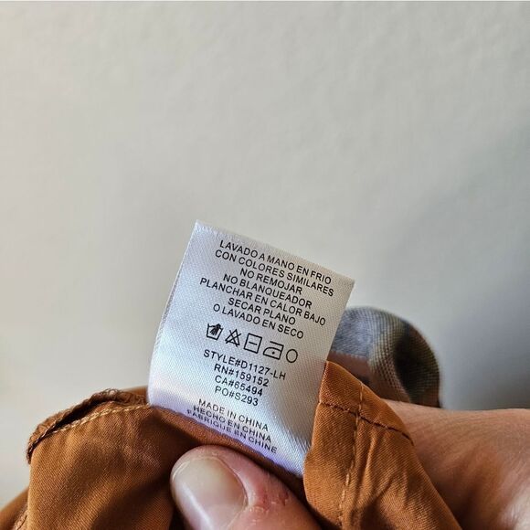 NWT BTFL - Life Metallic Thread Plaid Long Sleeve Dress XS - Picture 8 of 10